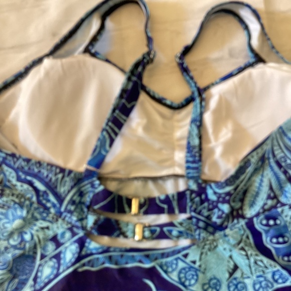 TANKiNI SWIM TOP ( Size: 4XL) ( Color: Multi - Blue Foral) - Picture 5 of 7